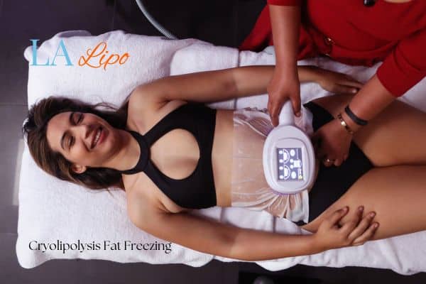 woman getting cryolipolysis Old Trafford