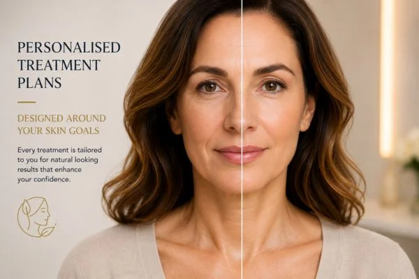 Before and after results of Collagen Lift Therapy Old Trafford